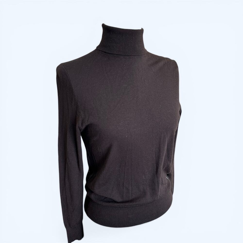 Peter Millar Merino Wool Turtleneck Sweater Womens Small Lightweight Wool Preppy